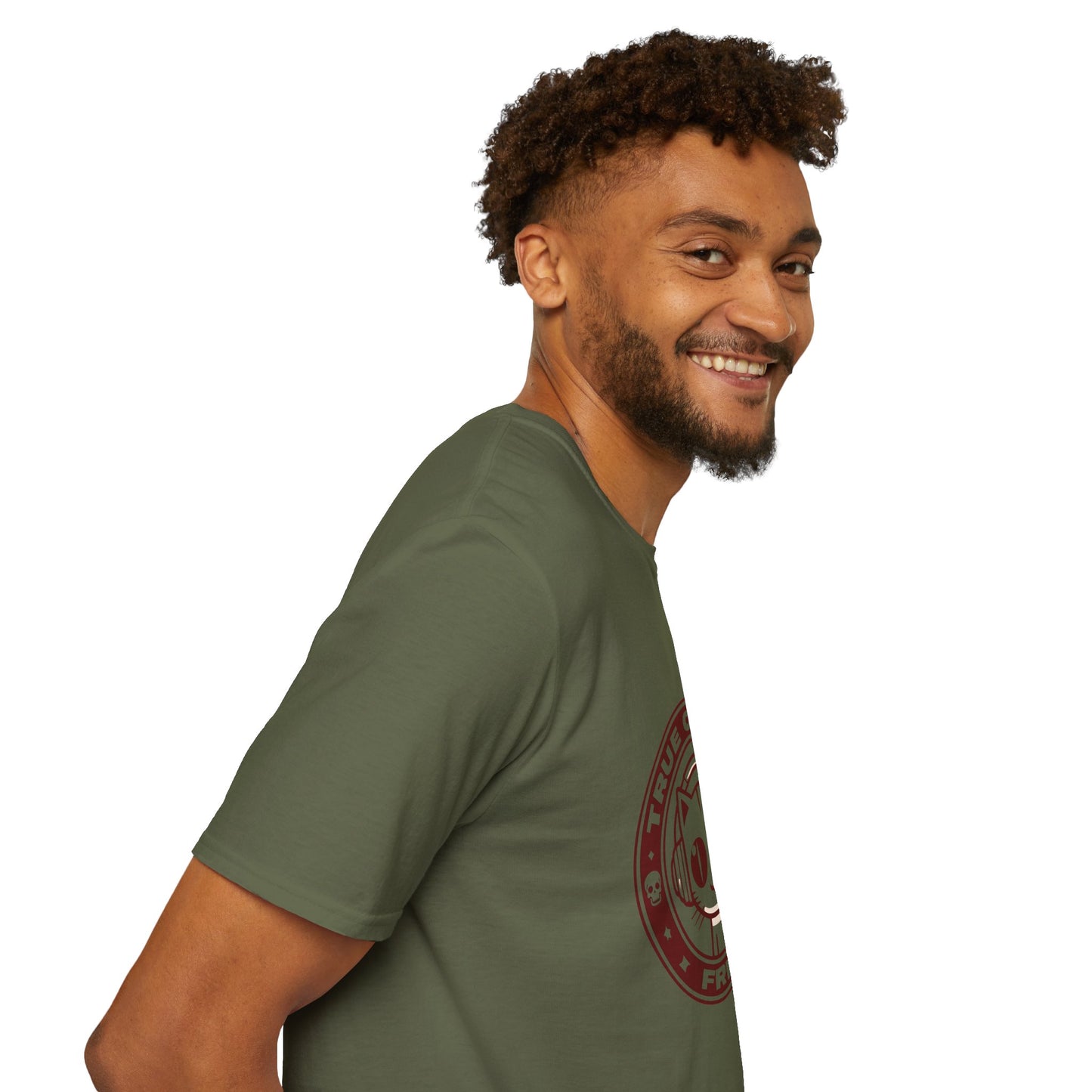 True Crime Freak Cat T-Shirt – Cute Kitty Badge Tee for True Crime Fans