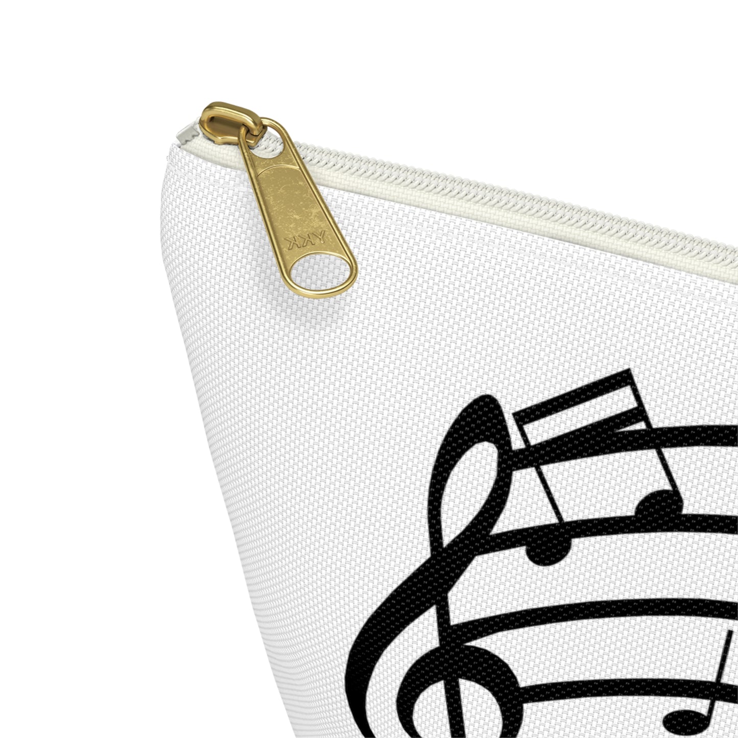 Music Notes Accessory Pouch — T-Bottom Makeup & Gadget Organizer