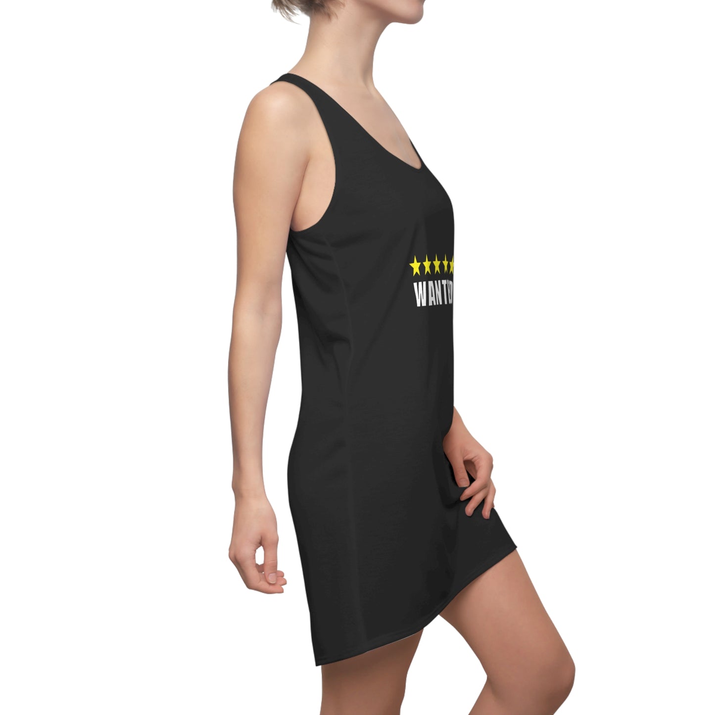 Wanted Stars Racerback Dress - Trendy Summer Dress, Casual Wear, Party Outfit, Unique Gift, Statement Piece