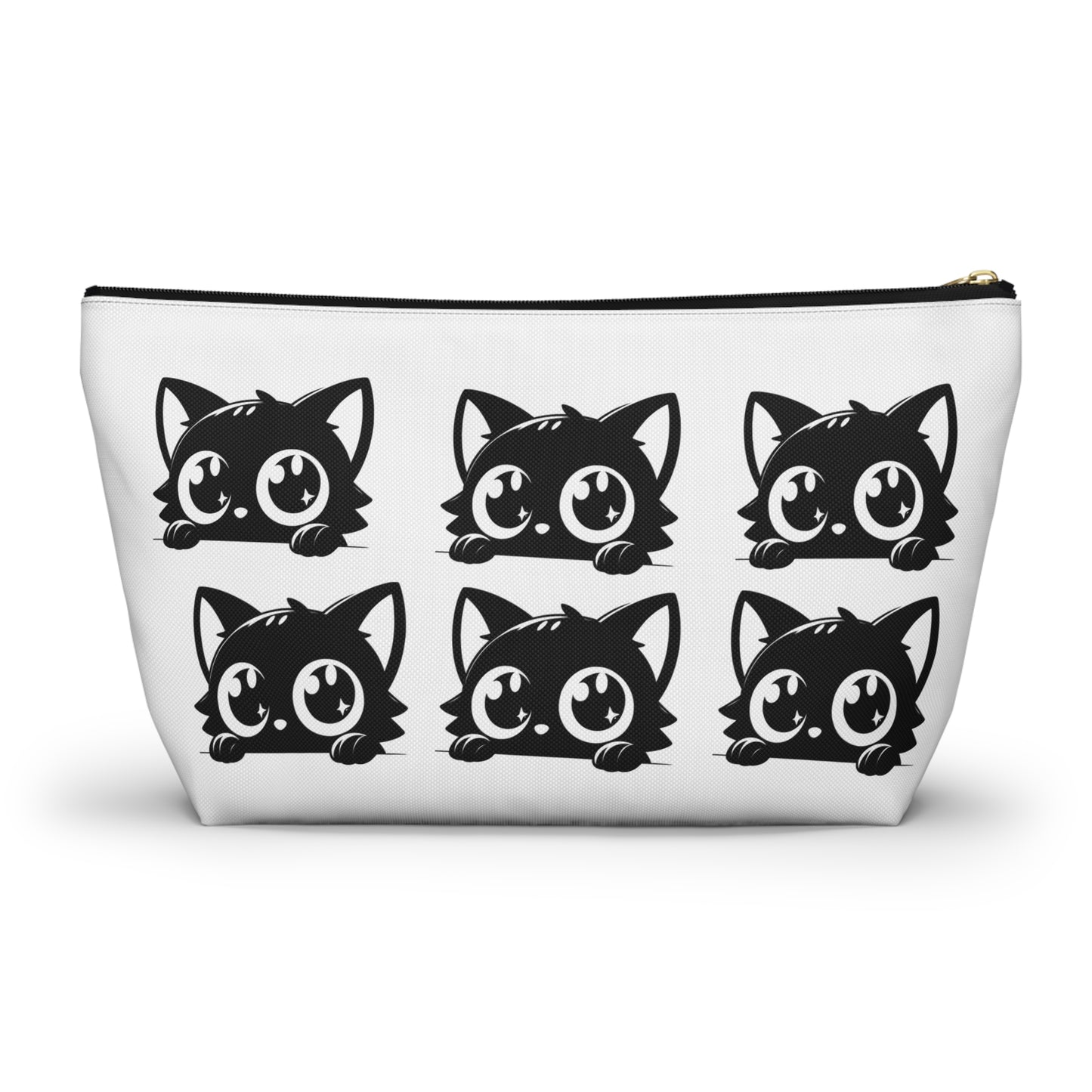 Cute Cat Accessory Pouch, Makeup Bag, Zipper Pouch, Gift for Cat Lovers, Organizer for School, Travel Essentials