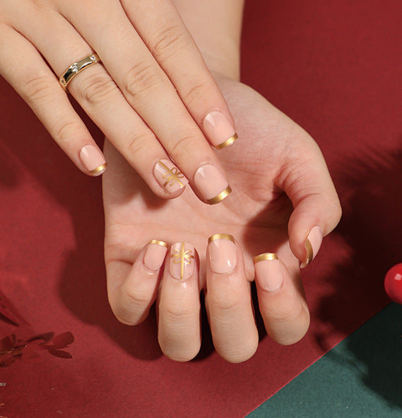 Art Finished Christmas Series Flat Nail False Nail 365nails – Image 13