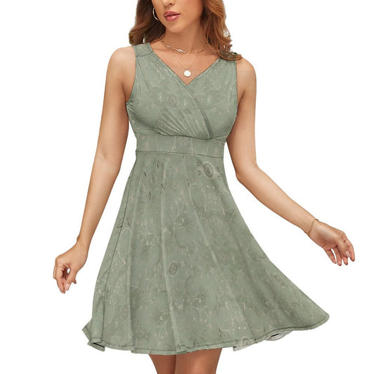 Sleeveless High Waist Dress