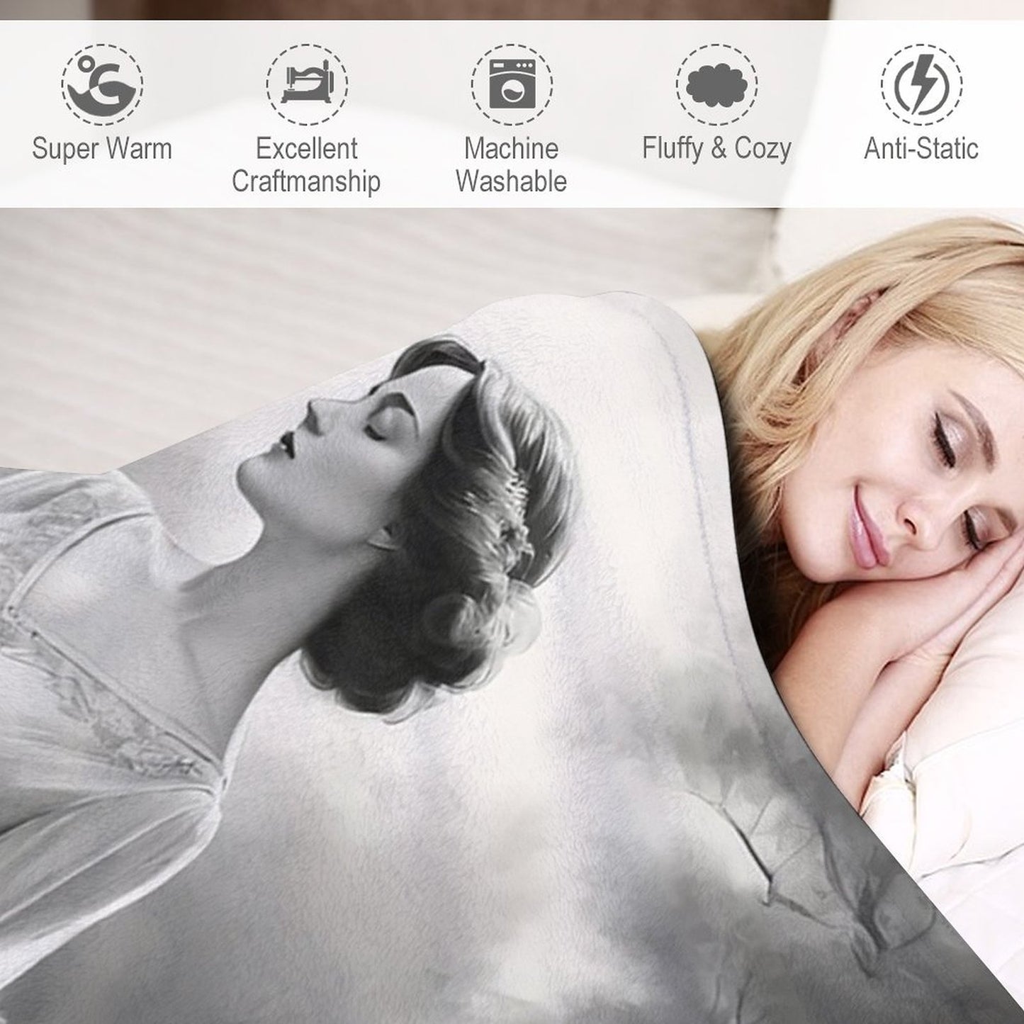 Flannel Blanket (One-sided Printing)-50"×60"