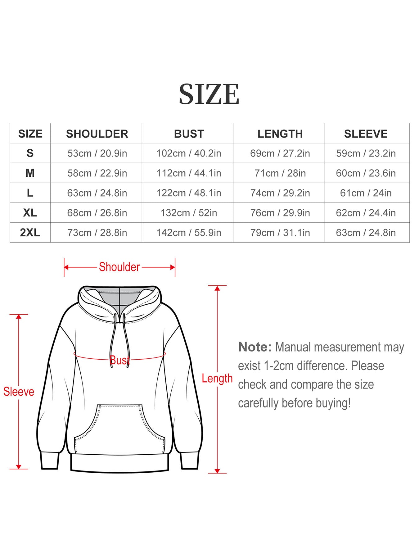 Cotton Hooded Sweatshirt with Drawstring-Pullover Shirts