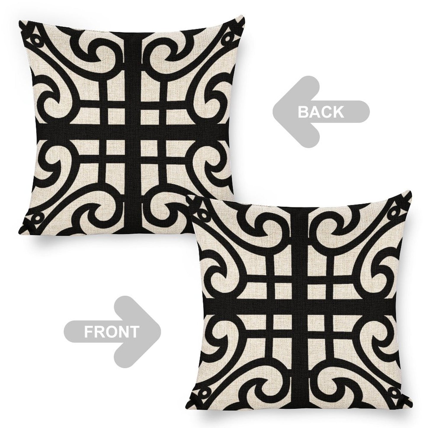 Personalized Photo Pillowcases (Pillow Excluded) Swirls and lines