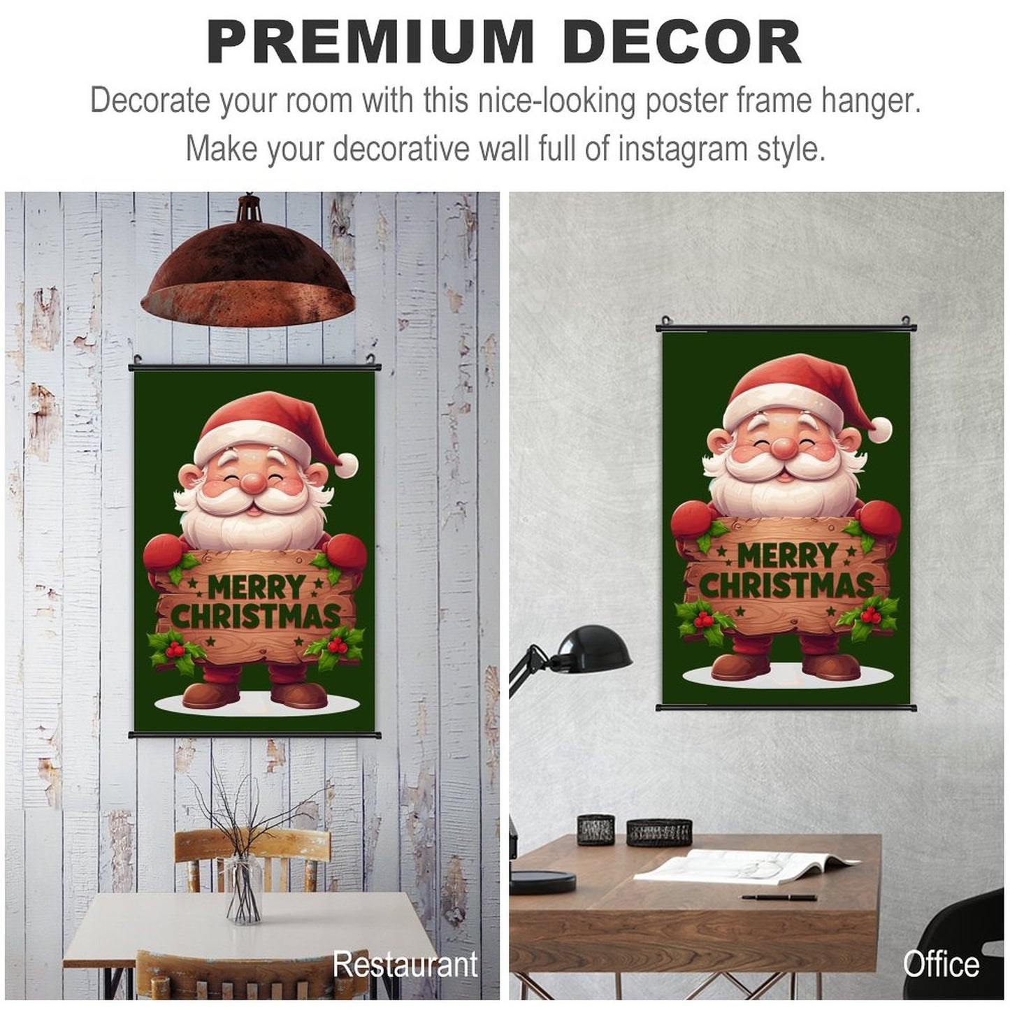 Canvas Hanging Poster with Scrolls-16"x24"/ 40x60cm