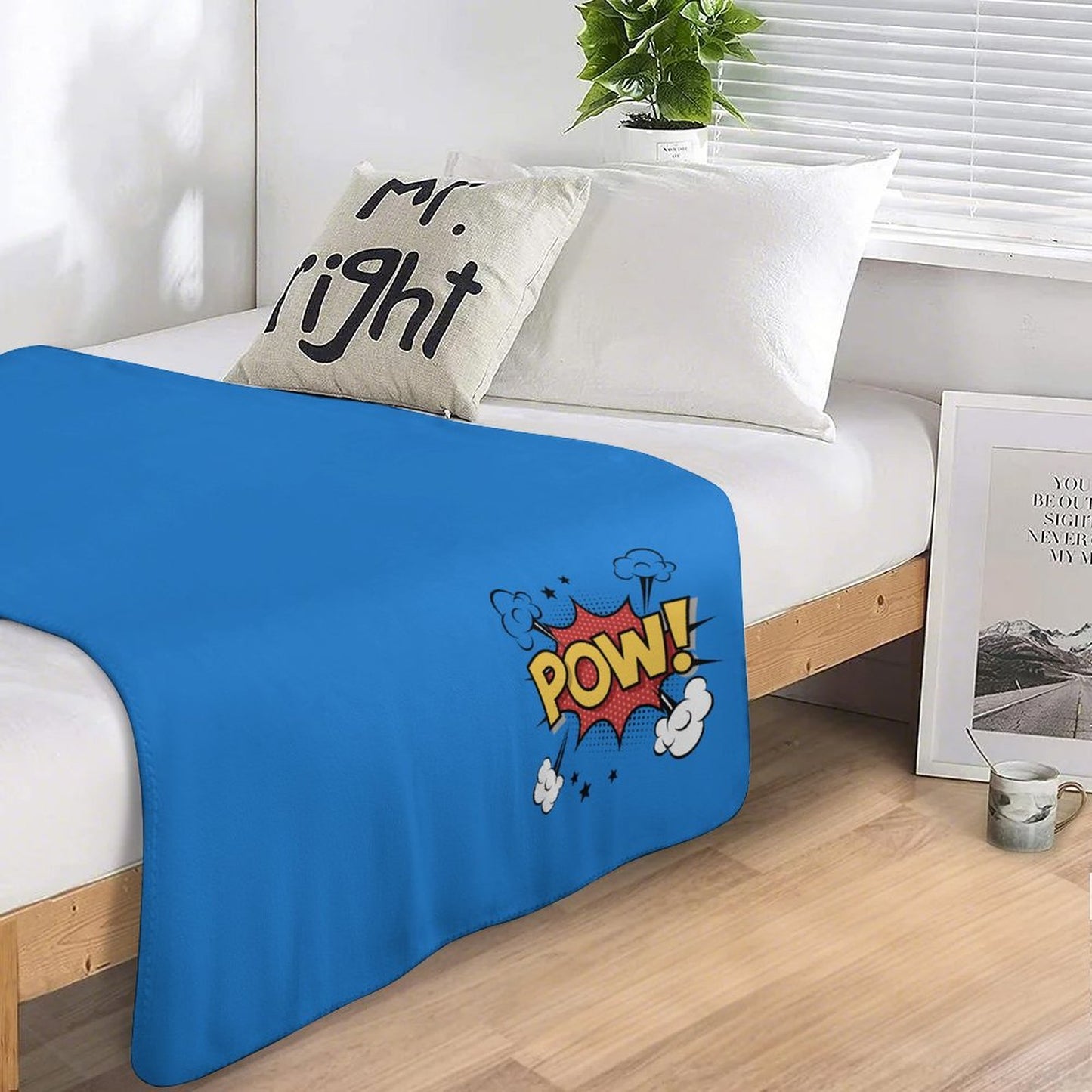 Sherpa Fleece Throw Blanket-50"×60"