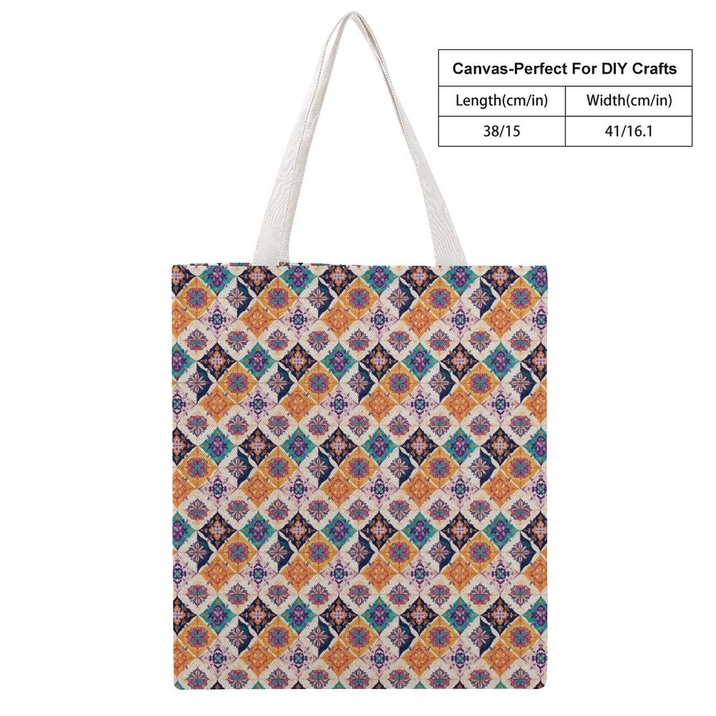 Martin Canvas Tote Handbag with Dual-sided Printing