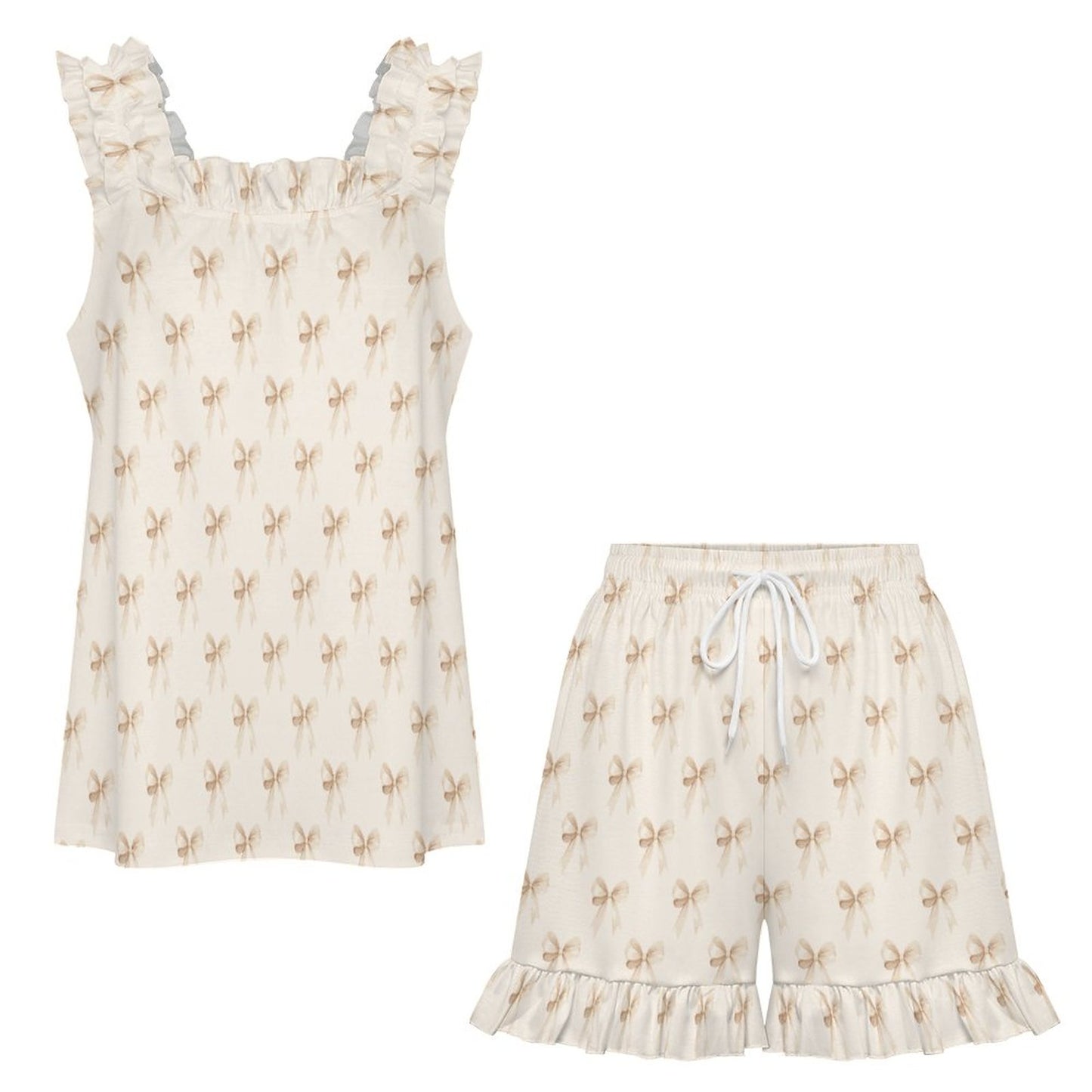 Ruffled Pajama Set