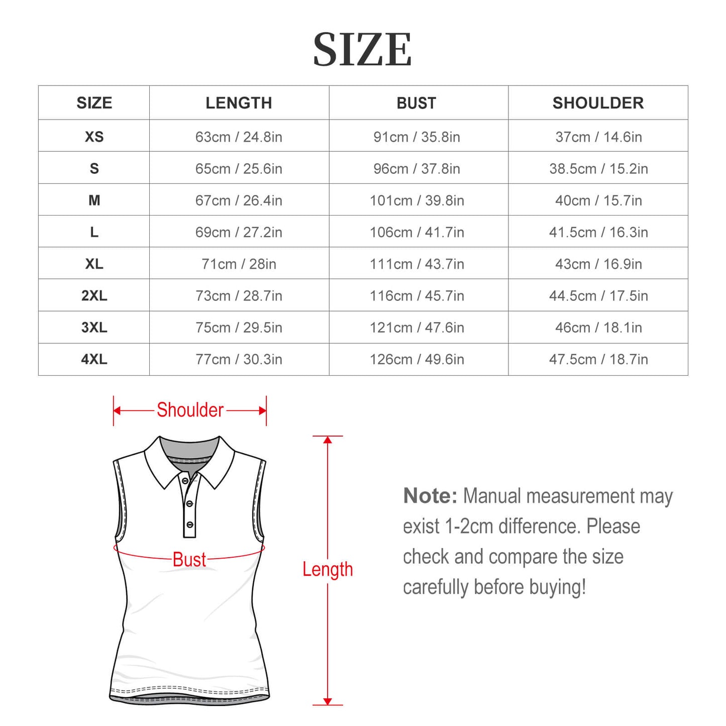 Women's Sleeveless Polo Shirt