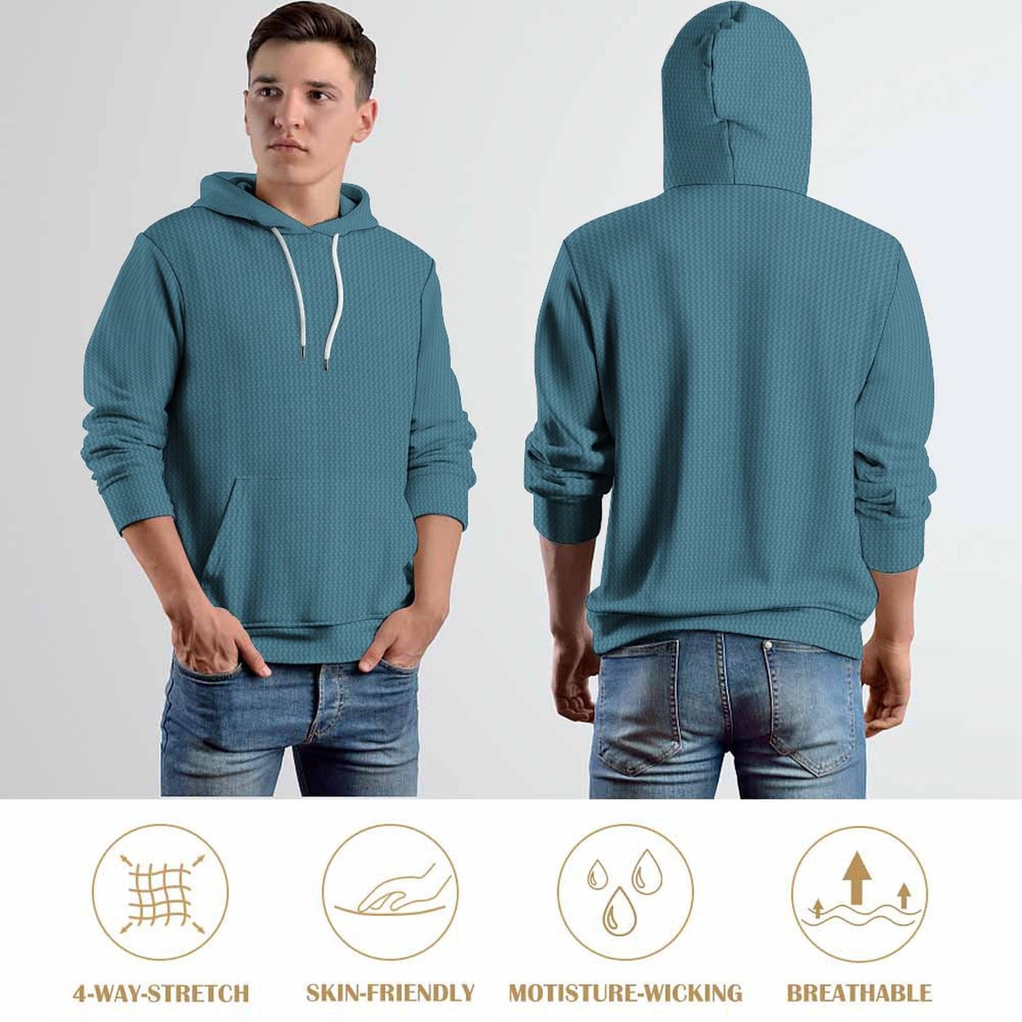 Cool Hoodie with Double-layer Cap