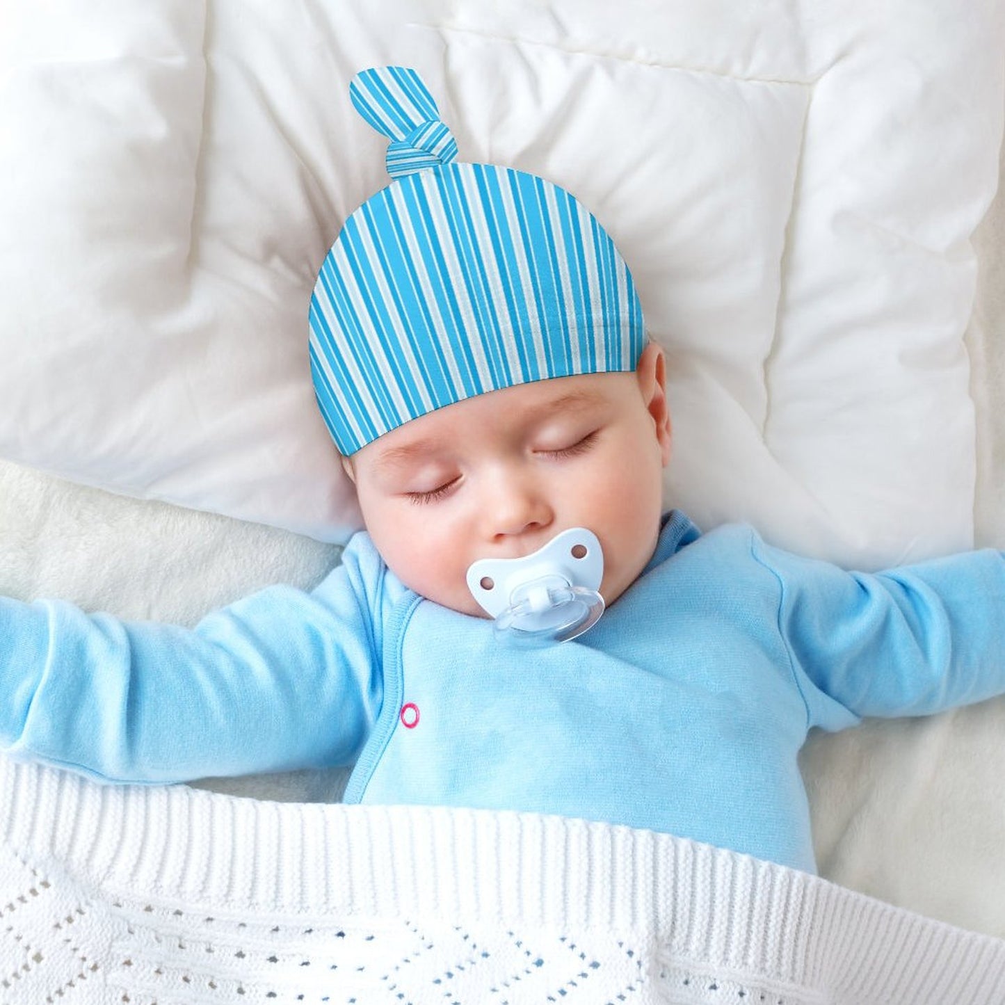 Top Knot Hat for Baby (A Set of 2)