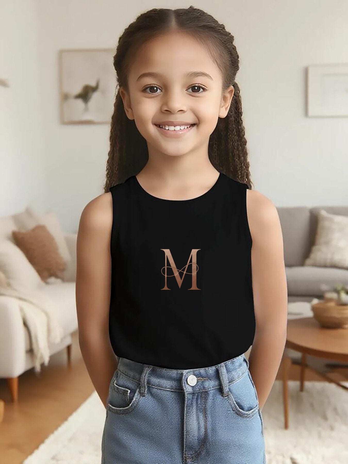 DTF Girls' Vest Letter - M