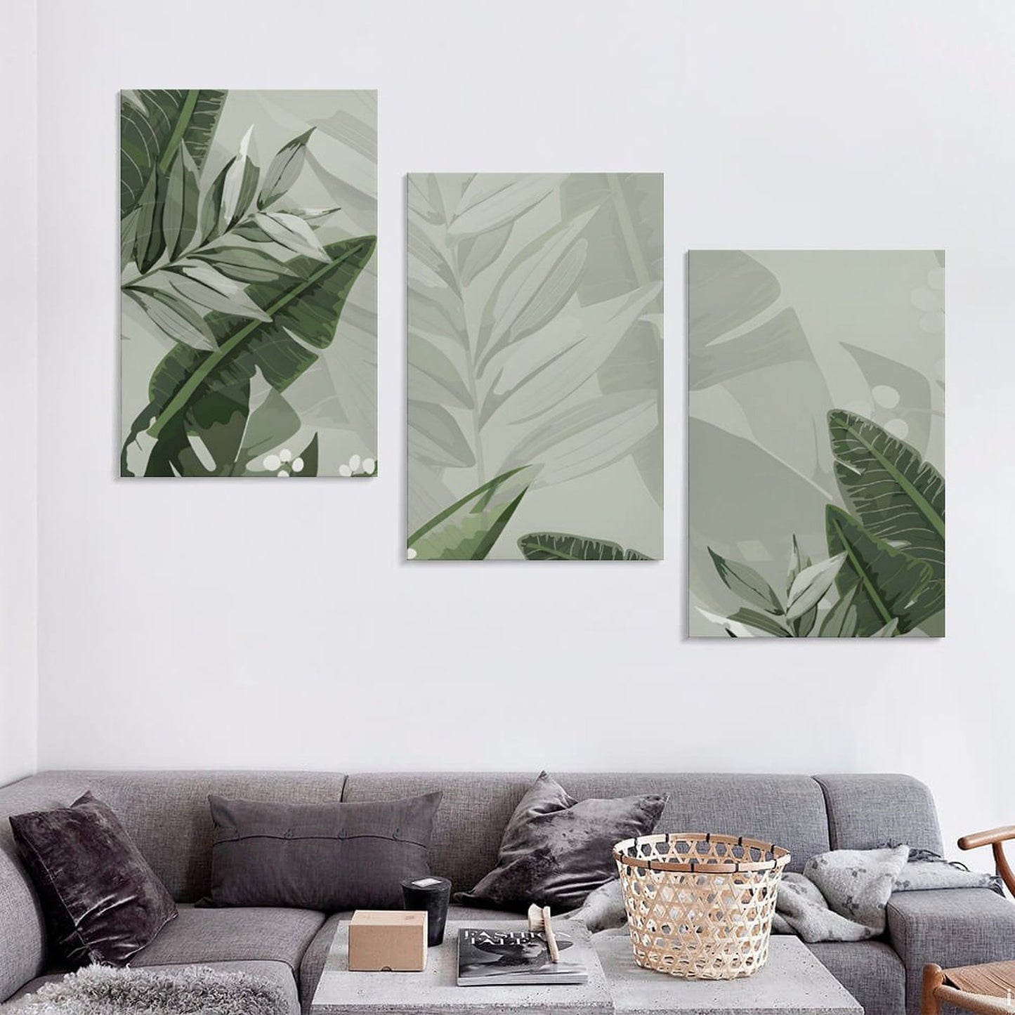 Vertical Framed Wall Art Palms