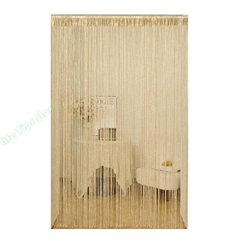 G5AB Simple Silver Window Curtain Permanent Polyester Net Insect Blocking Contemporary Fashion