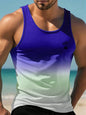 Summer New Casual 3D Printed Men's Sleeveless T-Shirt Hawaiian Style Men's Fashionable Round Neck Vest Outdoor Beach Men's Vest2