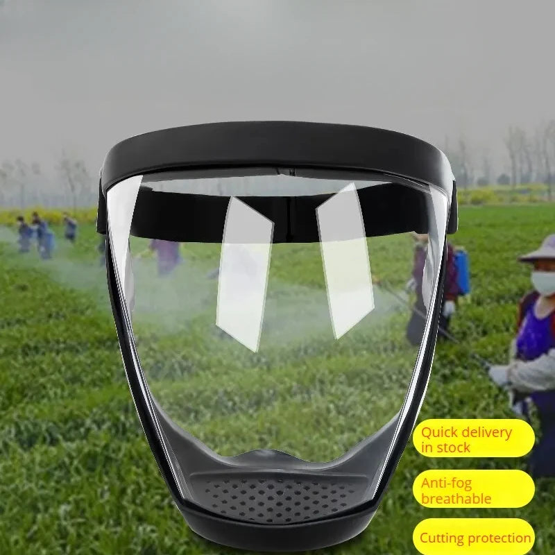 Anti-fog protective mask - Dust and splash resistant, suitable for sports, cycling, work, grinding, weeding/mowing, and more