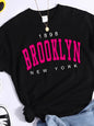 New Summer Women T Shirt 1898 Brooklyn New York Print Short Sleeve T-Shirts Warm Casual Streetwear Hip Hop Y2k Clothes Tops