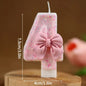 New Number Cake Candle Pink Glitter Birthday Candle 0 1 2 3 4 5 6 7 8 9 3D Number Candle Cake Topper Birthday Party Cake Decor