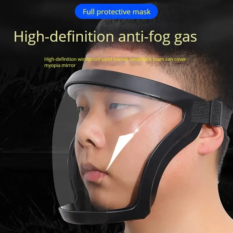 Anti-fog protective mask - Dust and splash resistant, suitable for sports, cycling, work, grinding, weeding/mowing, and more