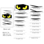 Halloween Decorations Room Door Stickers Window Decor Skeleton Hand Pumpkin DIY Window Stickers Ghost Devil Witch Hat Decor