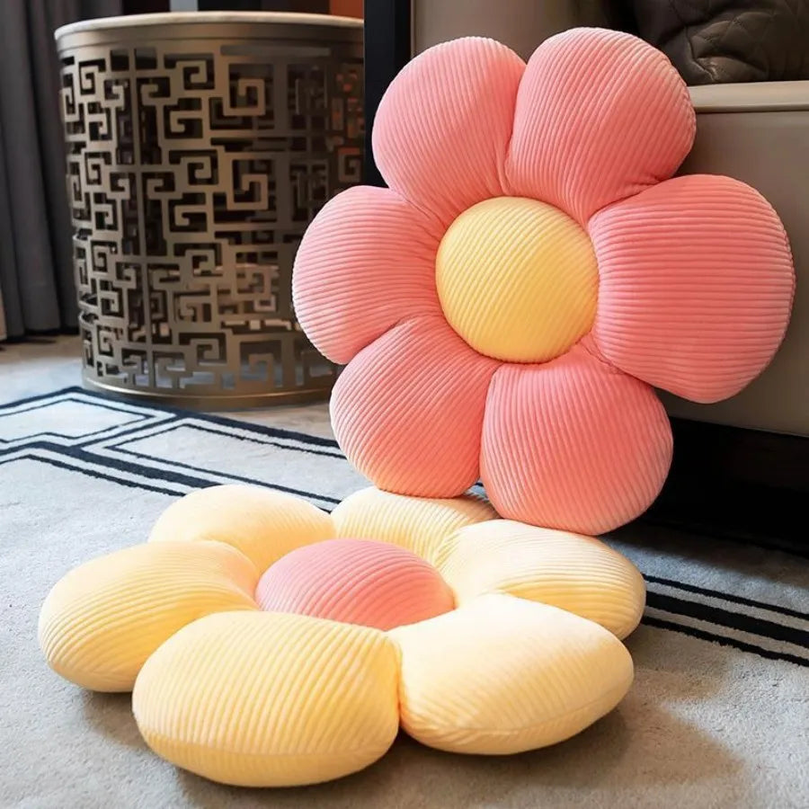 @Daisy Flower Plush Cushion Colorful Petal Throw Pillow Plush Toy Sofa Cushion Home Decoration Office Nap Headrest Pillow Gift