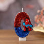 0-9 Superhero SpiderMan Fun Figure Candles Cute Cartoon Pattern Party for Birthday Candle Cake Decoration Children Party Gifts