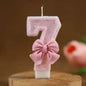 New Number Cake Candle Pink Glitter Birthday Candle 0 1 2 3 4 5 6 7 8 9 3D Number Candle Cake Topper Birthday Party Cake Decor