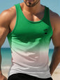 Summer New Casual 3D Printed Men's Sleeveless T-Shirt Hawaiian Style Men's Fashionable Round Neck Vest Outdoor Beach Men's Vest2