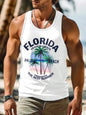 Summer New Casual 3D Printed Men's Sleeveless T-Shirt Hawaiian Style Men's Fashionable Round Neck Vest Outdoor Beach Men's Vest2