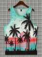 Summer New Casual 3D Printed Men's Sleeveless T-Shirt Hawaiian Style Men's Fashionable Round Neck Vest Outdoor Beach Men's Vest2