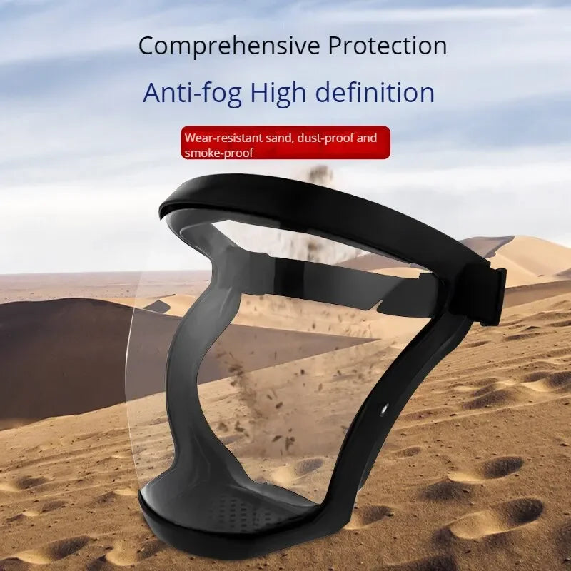 Anti-fog protective mask - Dust and splash resistant, suitable for sports, cycling, work, grinding, weeding/mowing, and more