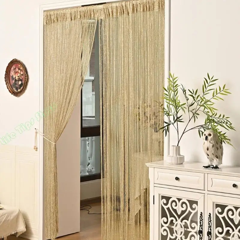 G5AB Simple Silver Window Curtain Permanent Polyester Net Insect Blocking Contemporary Fashion
