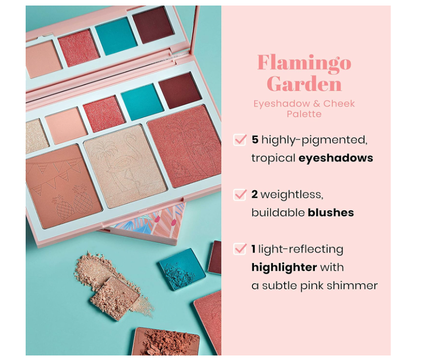 NEW-JOAH Beauty Flamingo Garden Cheek and Eyeshadow