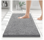 Chenille Bathroom Rug 24 x 16 - Gray