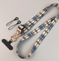 Adjustable Crossbody Phone Lanyard Neck Strap Tribal Retro Bohemian Pattern Fabric Hanging Chain With Metal Hook For Smartphone.