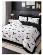 3pcs Ruffle Duvet Cover Set, Halloween Black Bat Bedding, Cozy Room Decor, Skin-Friendly Breathable, Ultra Soft Anti-Pilling, No Duvet Insert, Suitable For Twin/Full/Queen/King Size Bed, All Season, Machine Washable