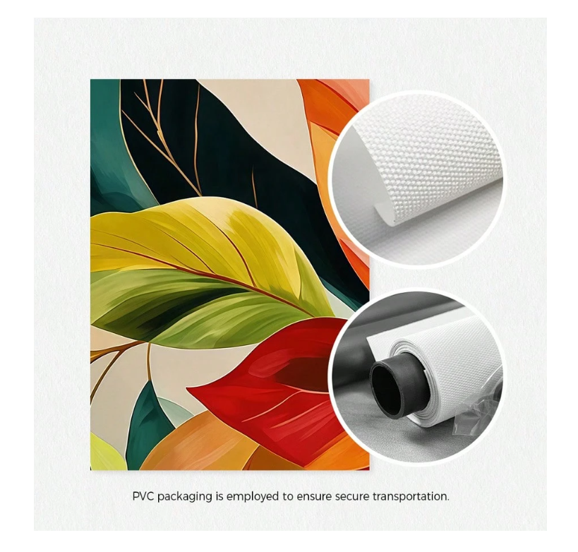 3Pcs Abstract Tropical Leaves Canvas Wall Art