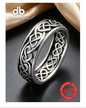 S925 Sterling Silver Unisex Celtic Knot Ring, Infinity Heart-To-Heart Ring, Vintage Hollow Irish Infinity Knot Band, Classic Celtic Wedding Ring Couple Set, Versatile Personalized Jewelry, Gift Box Packaging