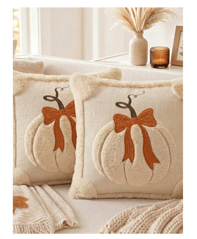 1pc m Halloween Pumpkin Embroidered Pillow with insert