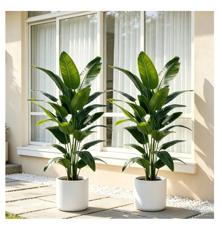 Large Artificial Banana Tree Greenery, Suitable For Indoor Living Room Floor Decoration