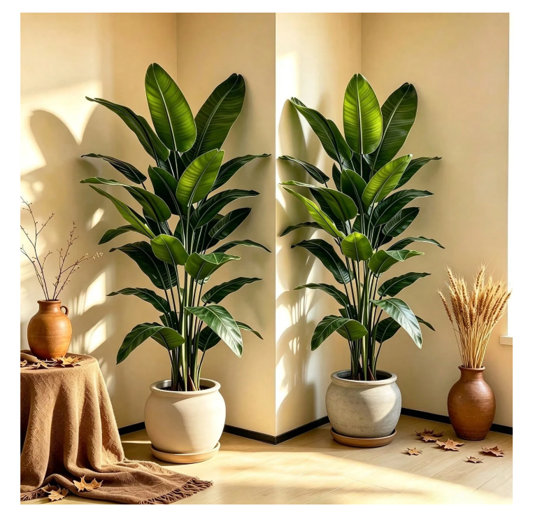 Large Artificial Banana Tree Greenery, Suitable For Indoor Living Room Floor Decoration