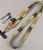 Adjustable Crossbody Phone Lanyard Neck Strap Tribal Retro Bohemian Pattern Fabric Hanging Chain With Metal Hook For Smartphone.