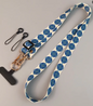 Adjustable Crossbody Phone Lanyard Neck Strap Tribal Retro Bohemian Pattern Fabric Hanging Chain With Metal Hook For Smartphone.