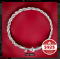 S925 Sterling Silver Rope Chain Bracelet