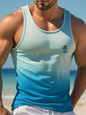 Summer New Casual 3D Printed Men's Sleeveless T-Shirt Hawaiian Style Men's Fashionable Round Neck Vest Outdoor Beach Men's Vest2