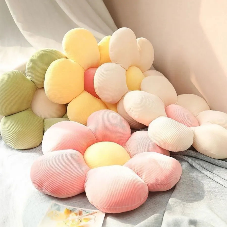 @Daisy Flower Plush Cushion Colorful Petal Throw Pillow Plush Toy Sofa Cushion Home Decoration Office Nap Headrest Pillow Gift