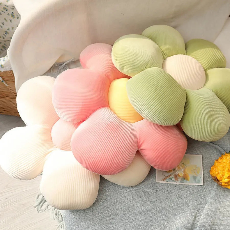 @Daisy Flower Plush Cushion Colorful Petal Throw Pillow Plush Toy Sofa Cushion Home Decoration Office Nap Headrest Pillow Gift