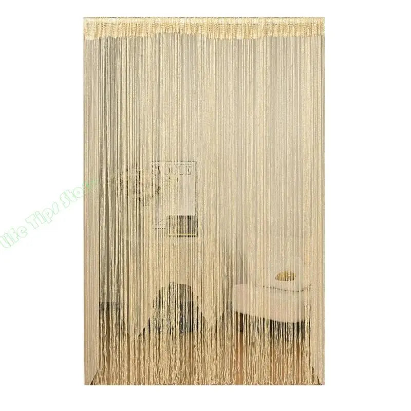 G5AB Simple Silver Window Curtain Permanent Polyester Net Insect Blocking Contemporary Fashion
