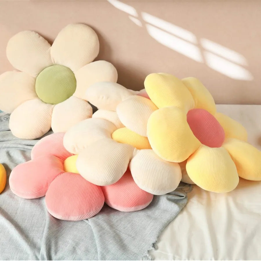 @Daisy Flower Plush Cushion Colorful Petal Throw Pillow Plush Toy Sofa Cushion Home Decoration Office Nap Headrest Pillow Gift
